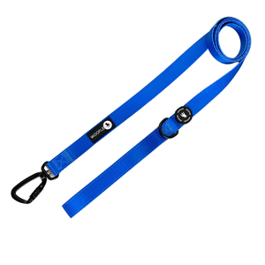 Maximum Comfort Carabiner Dog Lead - Blue