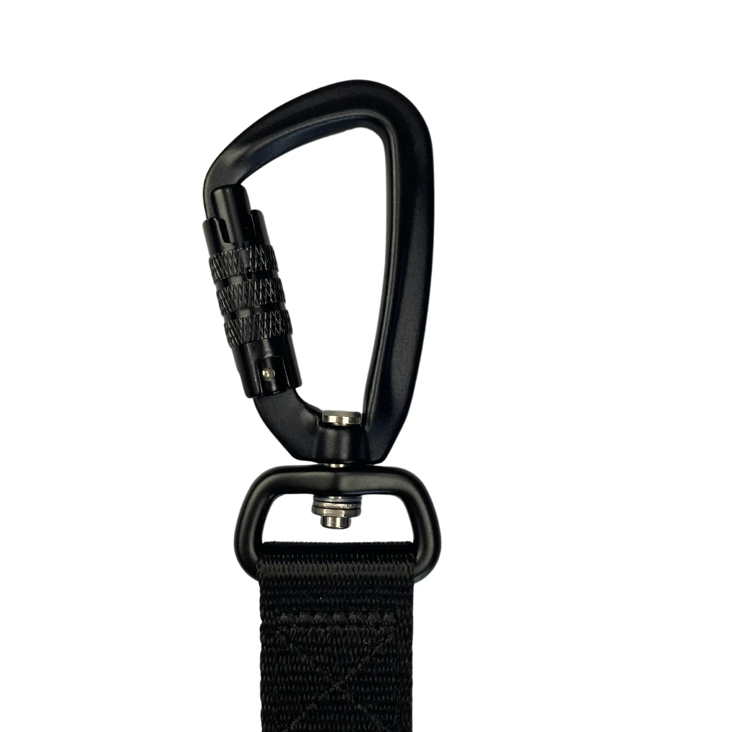 Maximum Comfort Carabiner Dog Lead Black Large Carabiner Clip